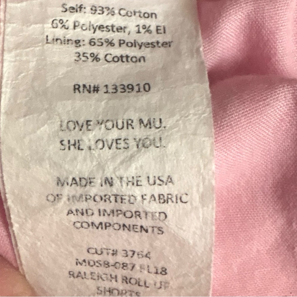 Show Me Your Mumu x Barbie Raleigh Roll Up Shorts – Size 28 Pink - Picture 7 of 9
